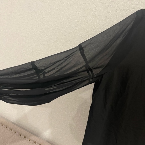 Lane Bryant Girl with Curves Black Blouse Size 18 - Picture 5 of 6